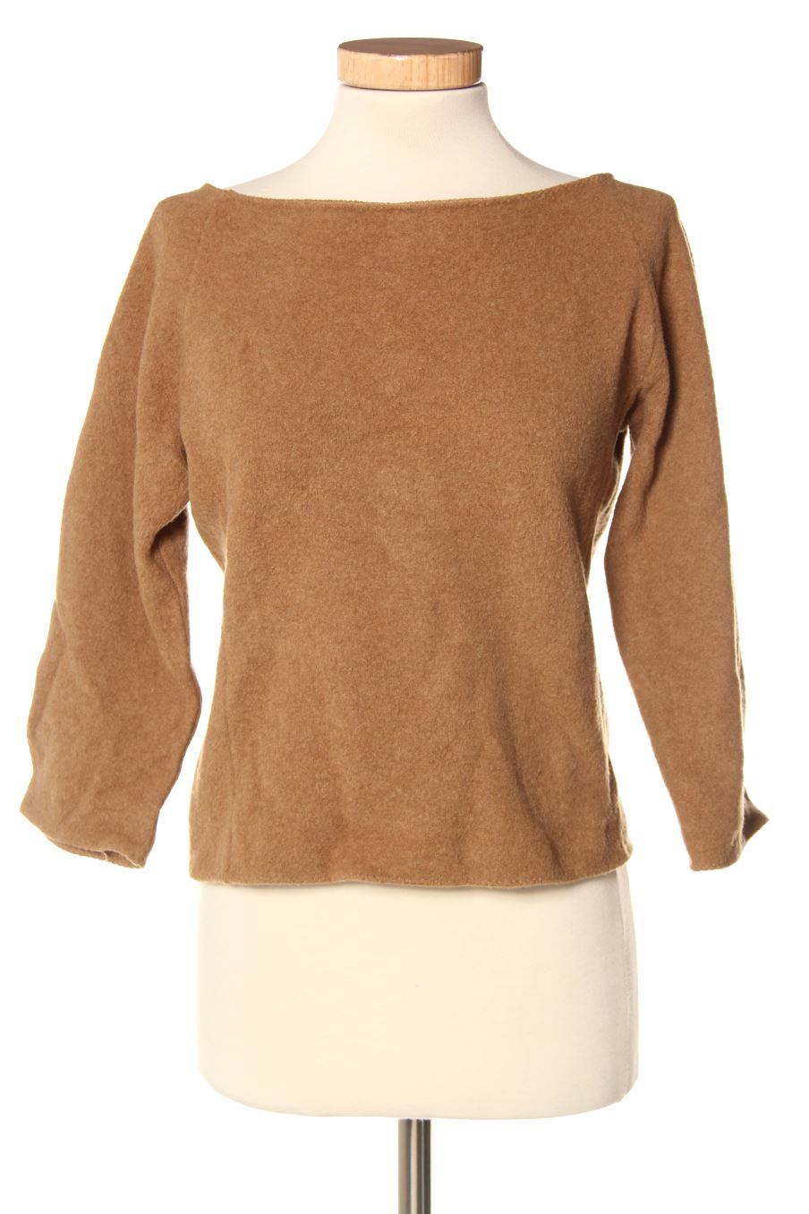 Langärmelige Bluse von Fairly Größe XS, Farbe Braun, für