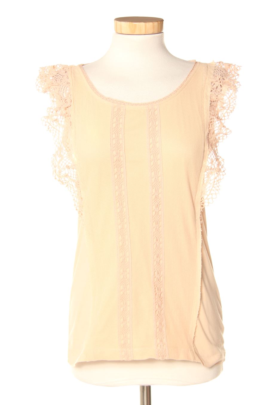 Top BIMBA Y LOLA de la taille XS, de couleur beige