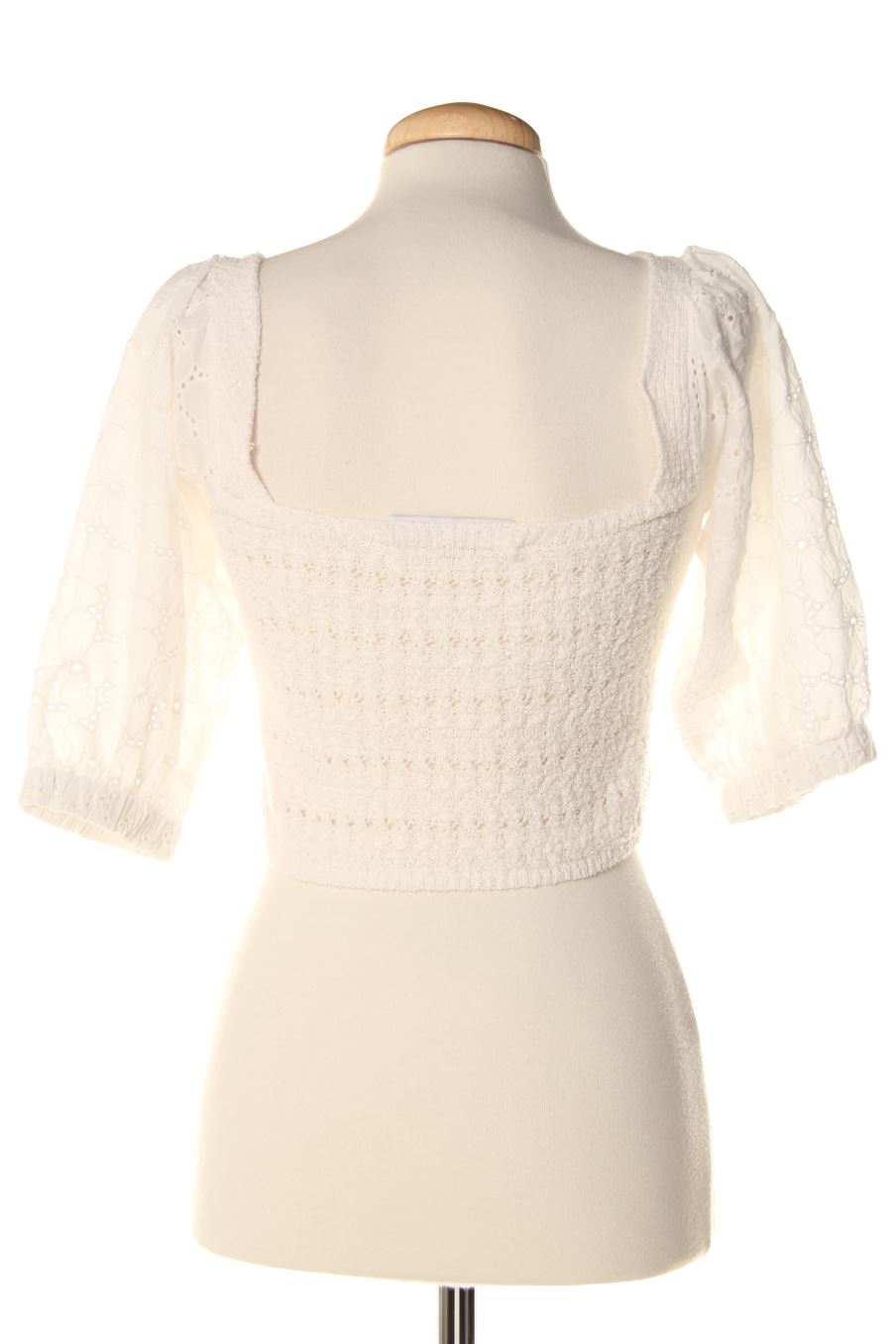 Top Zara de la taille S, de couleur blanc