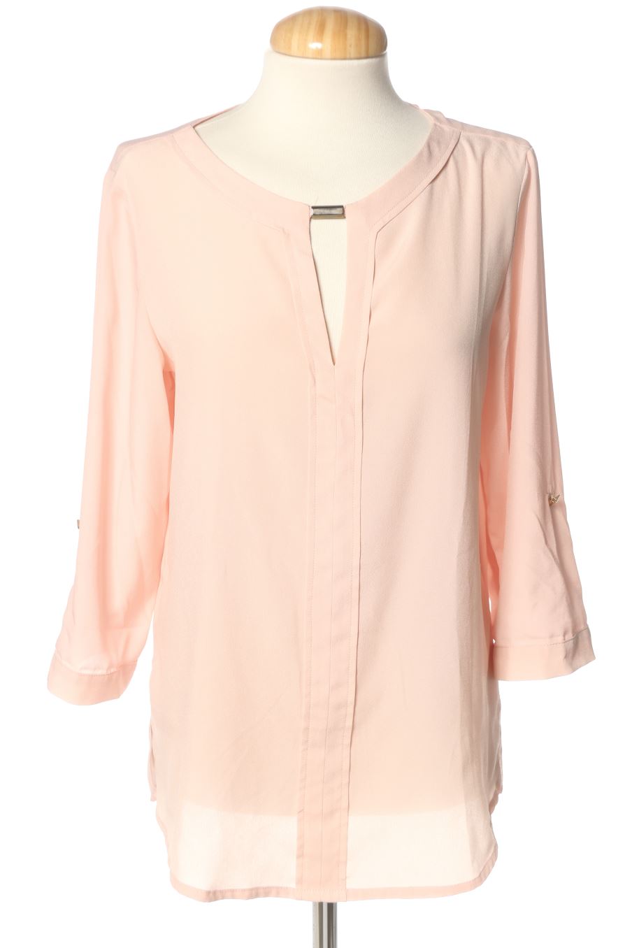 Blusa de manga larga de Fórmula Joven de la talla 40, de color rosa