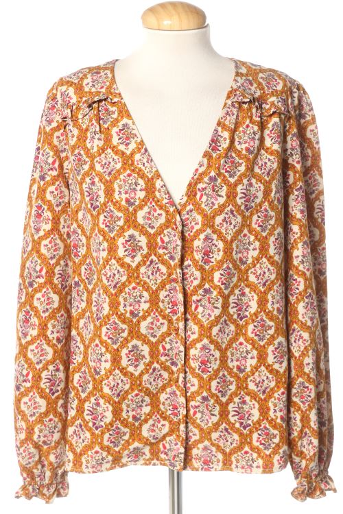 Blusa a maniche lunghe