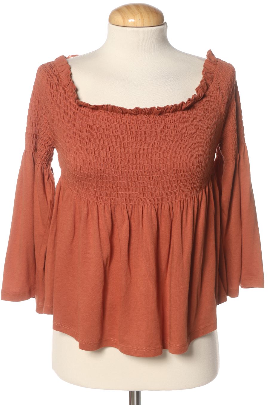 Langärmelige Bluse von new look Größe 42, Farbe Braun, für