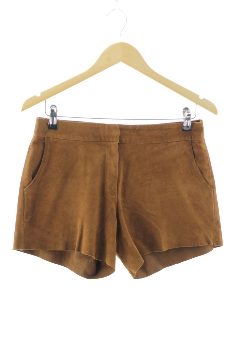 Shorts Monoprix de la taille 36, de couleur marron de cuir et daim