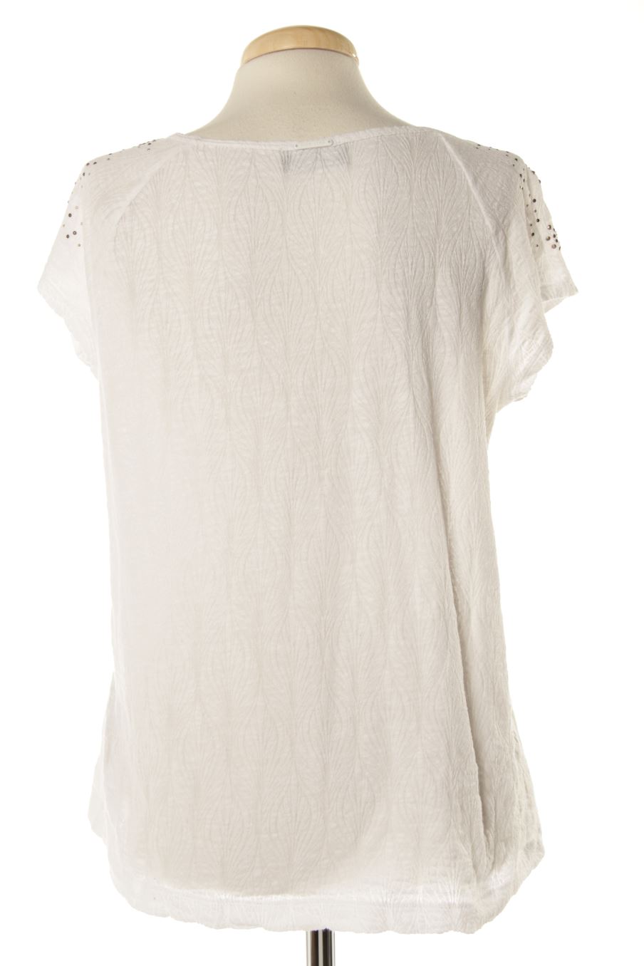 T-shirt One step de la taille 42, de couleur blanc