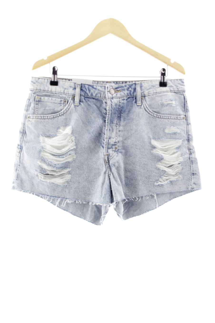 Shorts H&M de la taille 44, de couleur bleu de denim