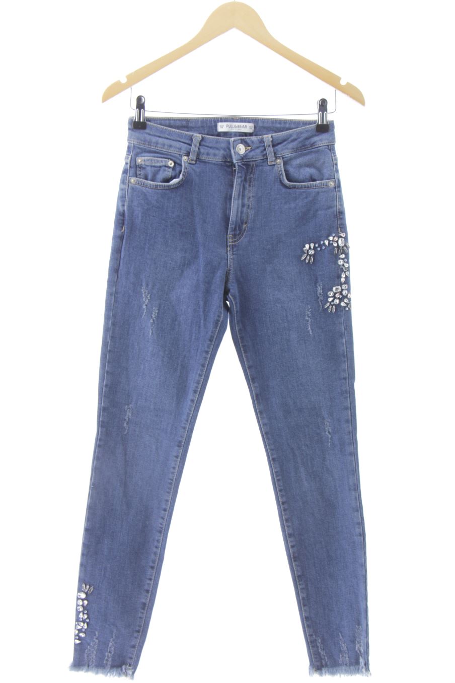 Vaquero de Pull & Bear de la talla 36, de color azul de ropa vaquera