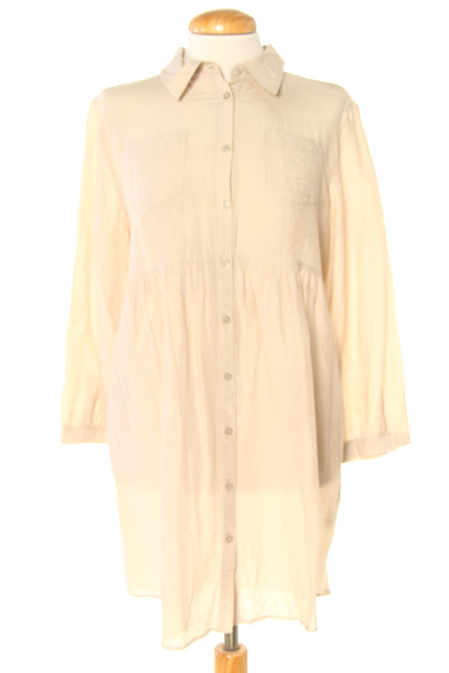 Robe casual H&M de la taille 40, de couleur beige
