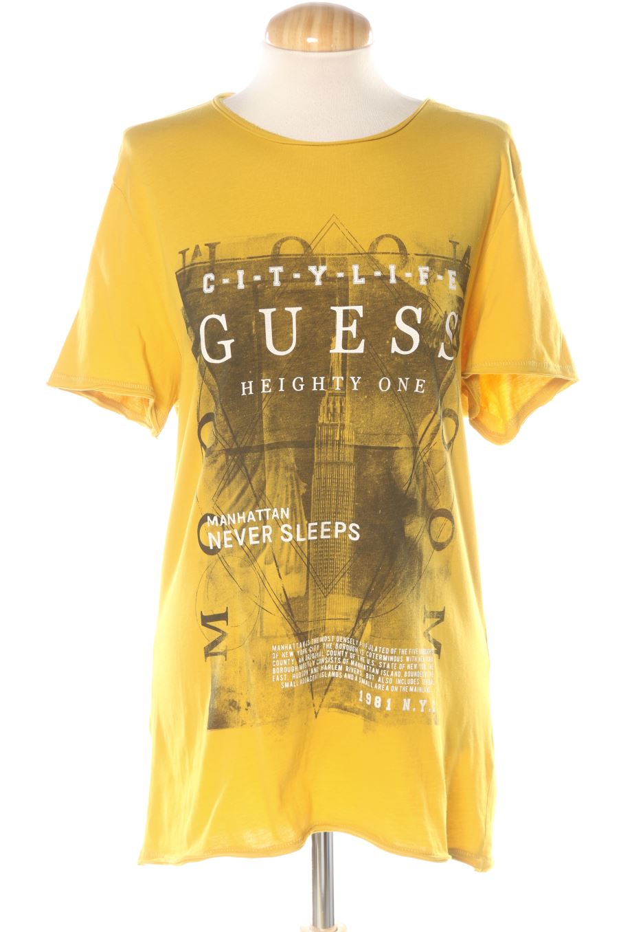 T-Shirt von Guess Größe M, Farbe Gelb, für