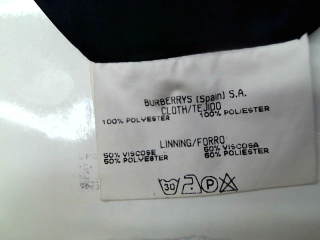 Jupe Burberry de la taille 48, de couleur bleu marine