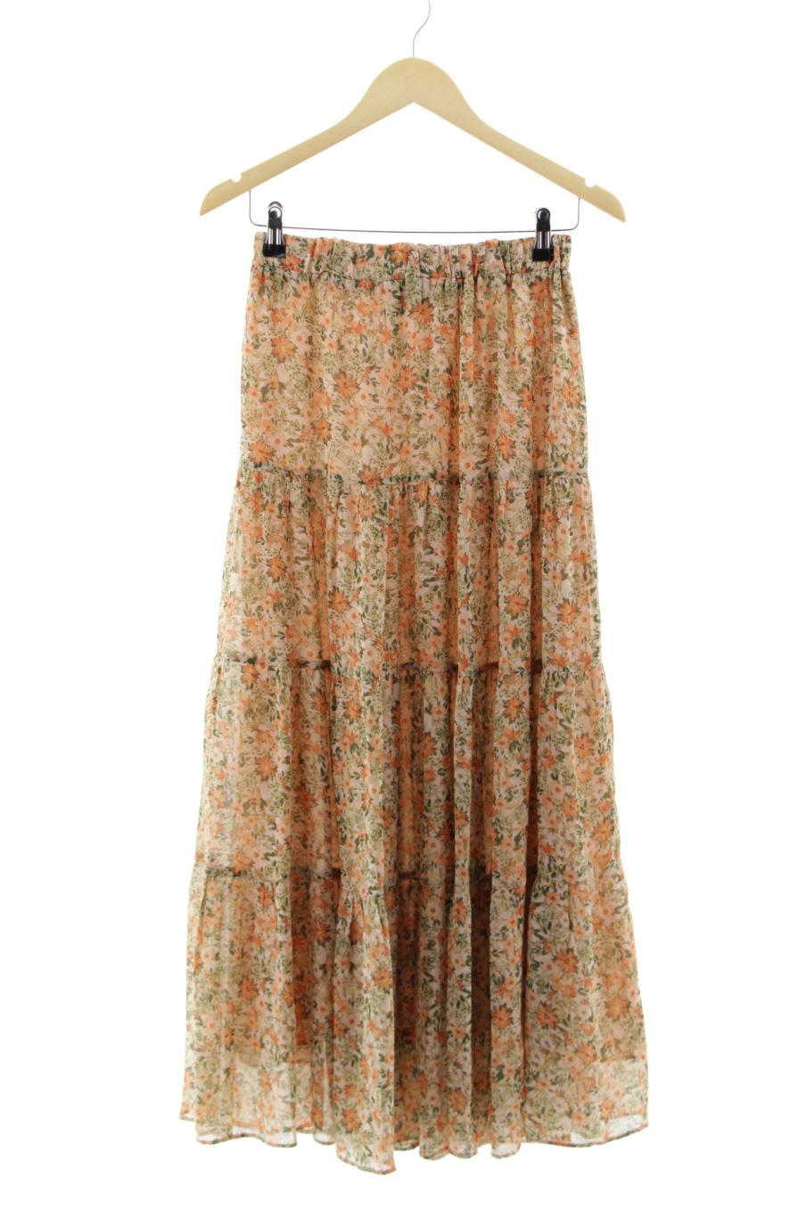 Jupe Stradivarius de la taille S, de couleur fleurs