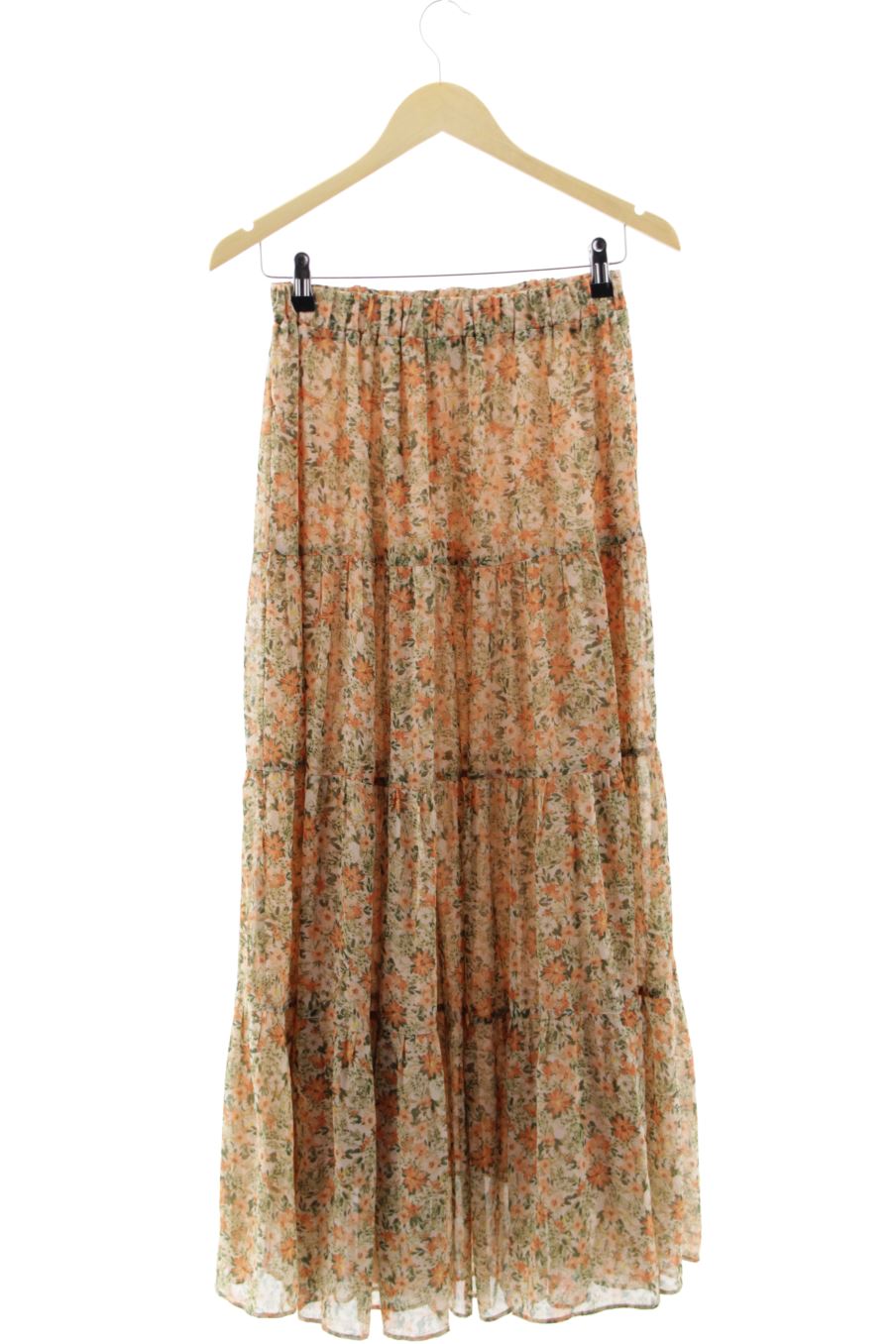 Jupe Stradivarius de la taille S, de couleur fleurs