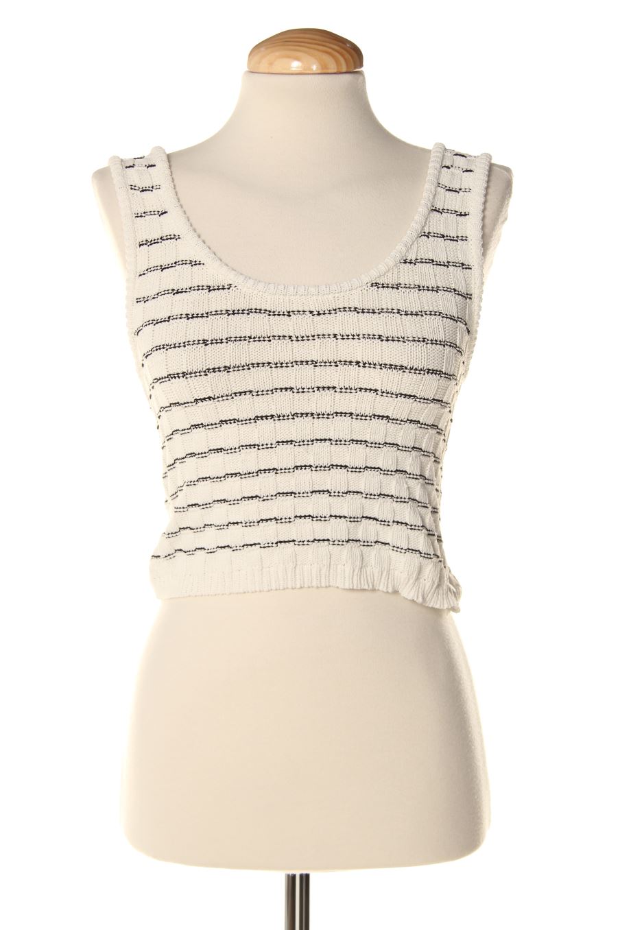 Top Bershka de la taille M, de couleur blanc