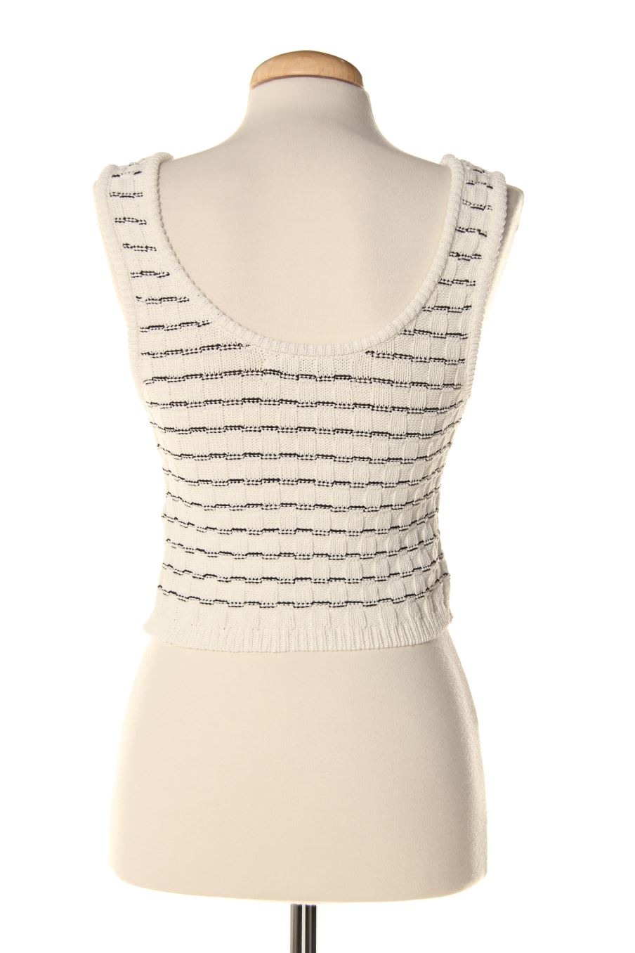 Top Bershka de la taille M, de couleur blanc