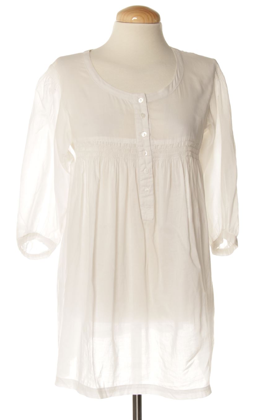 Blusa a maniche lunghe de La redoute de la talla 36, de color bianco