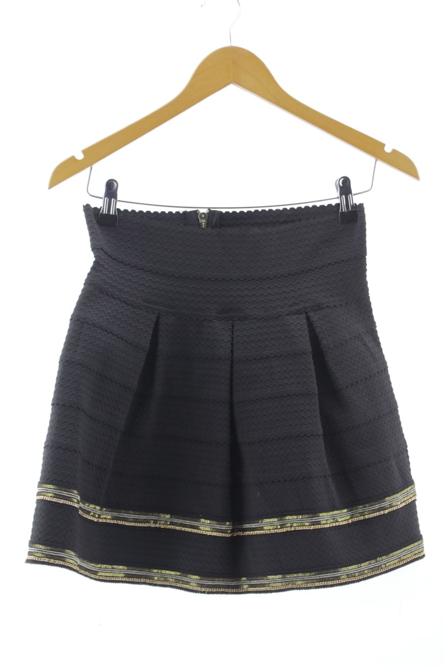 Falda de PERCENTIL de la talla XS, de color negro