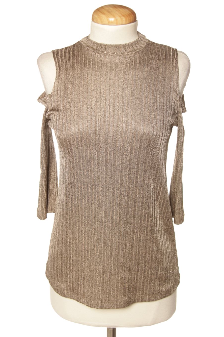 Camiseta de Stradivarius de la talla S, de color dorado