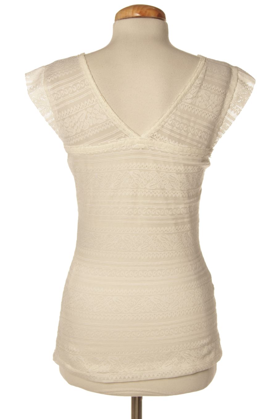 Top de Morgan de toi de la talla S, de color blanco