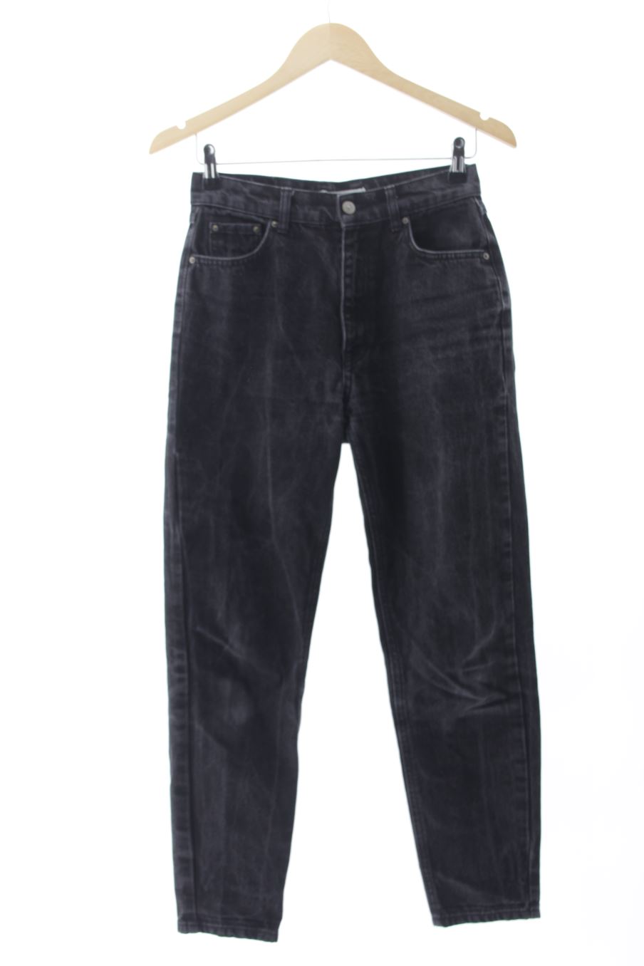 Vaquero de Pull & Bear de la talla 36, de color negro de ropa vaquera