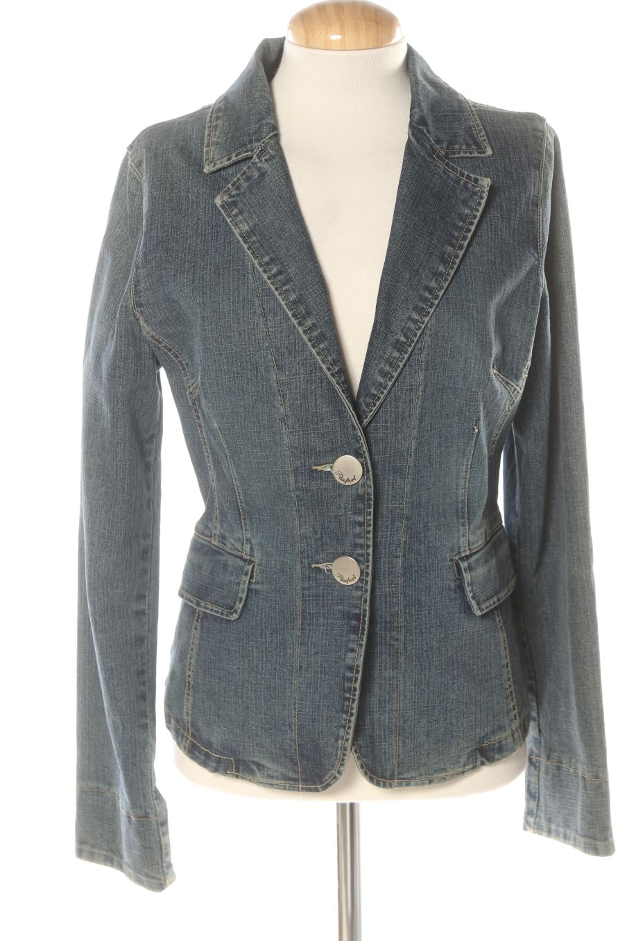 Blouson Passport de la taille 40, de couleur bleu de denim