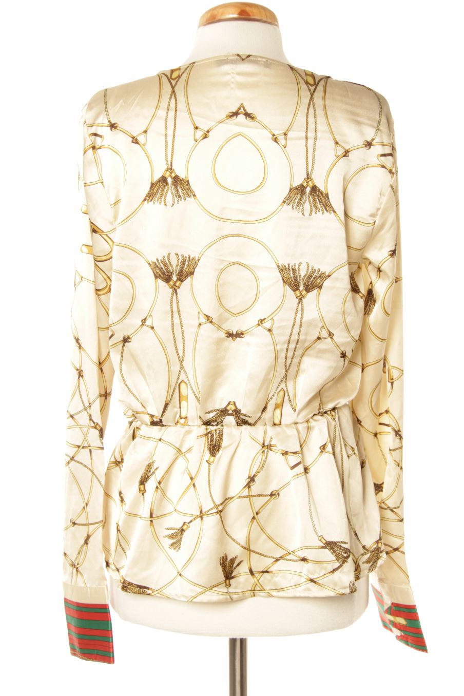 Blouse à manches longues Boohoo de la taille 36, de couleur beige