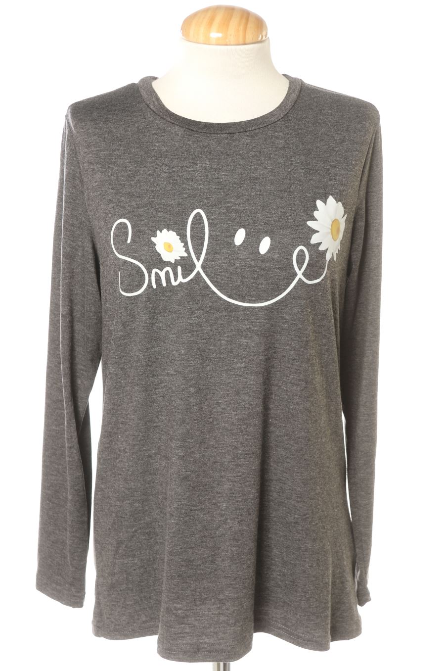 Langärmeliges T-Shirt von PERCENTIL Größe S, Farbe Grau, für