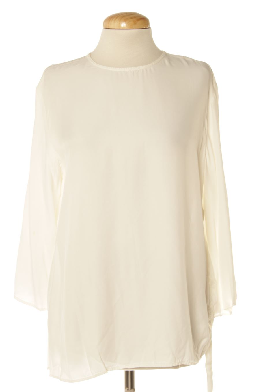 Blouse à manches longues Mango de la taille S, de couleur blanc