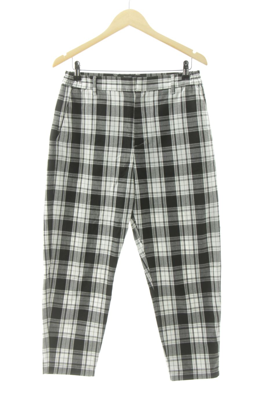 Pantalon Bershka de la taille 38, de couleur carreaux