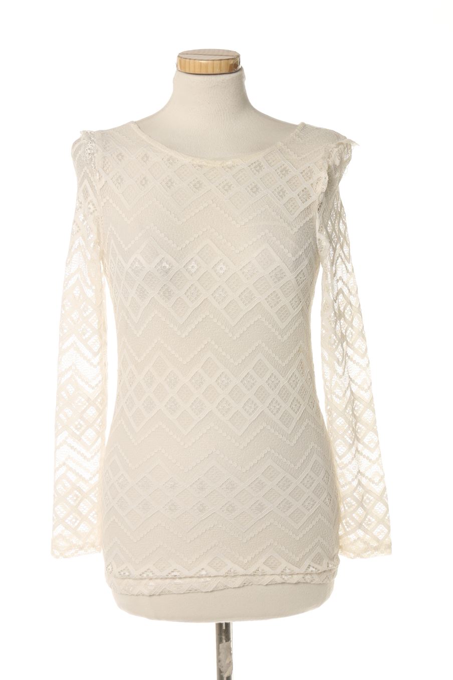 Langärmeliges T-Shirt von Jus d'Orange Größe M, Farbe Weiss, für