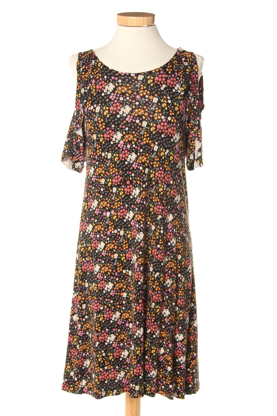 Robe casual Pull & Bear de la taille S, de couleur fleurs