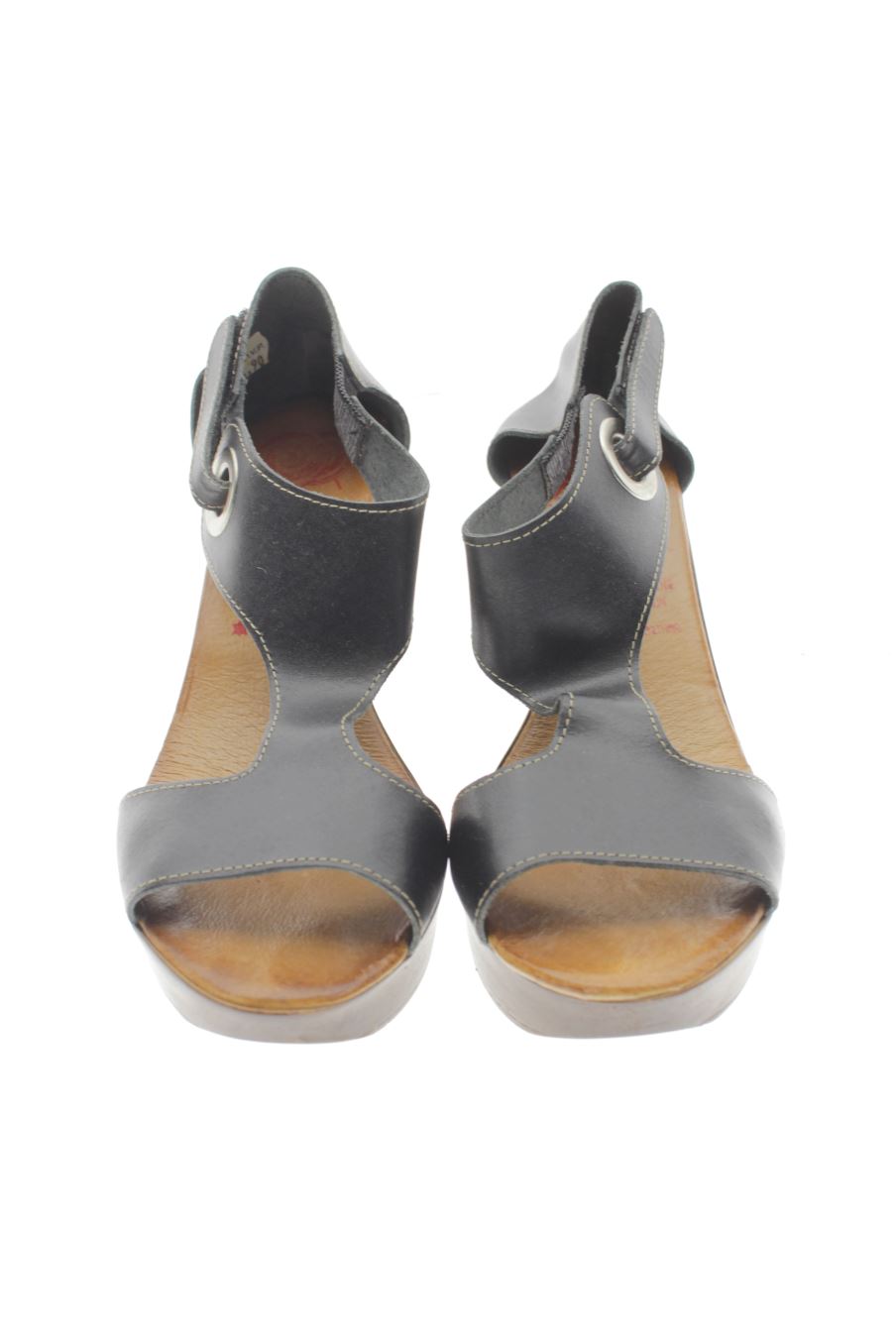 Sandalias tacon de Marila de la talla 37, de color negro de