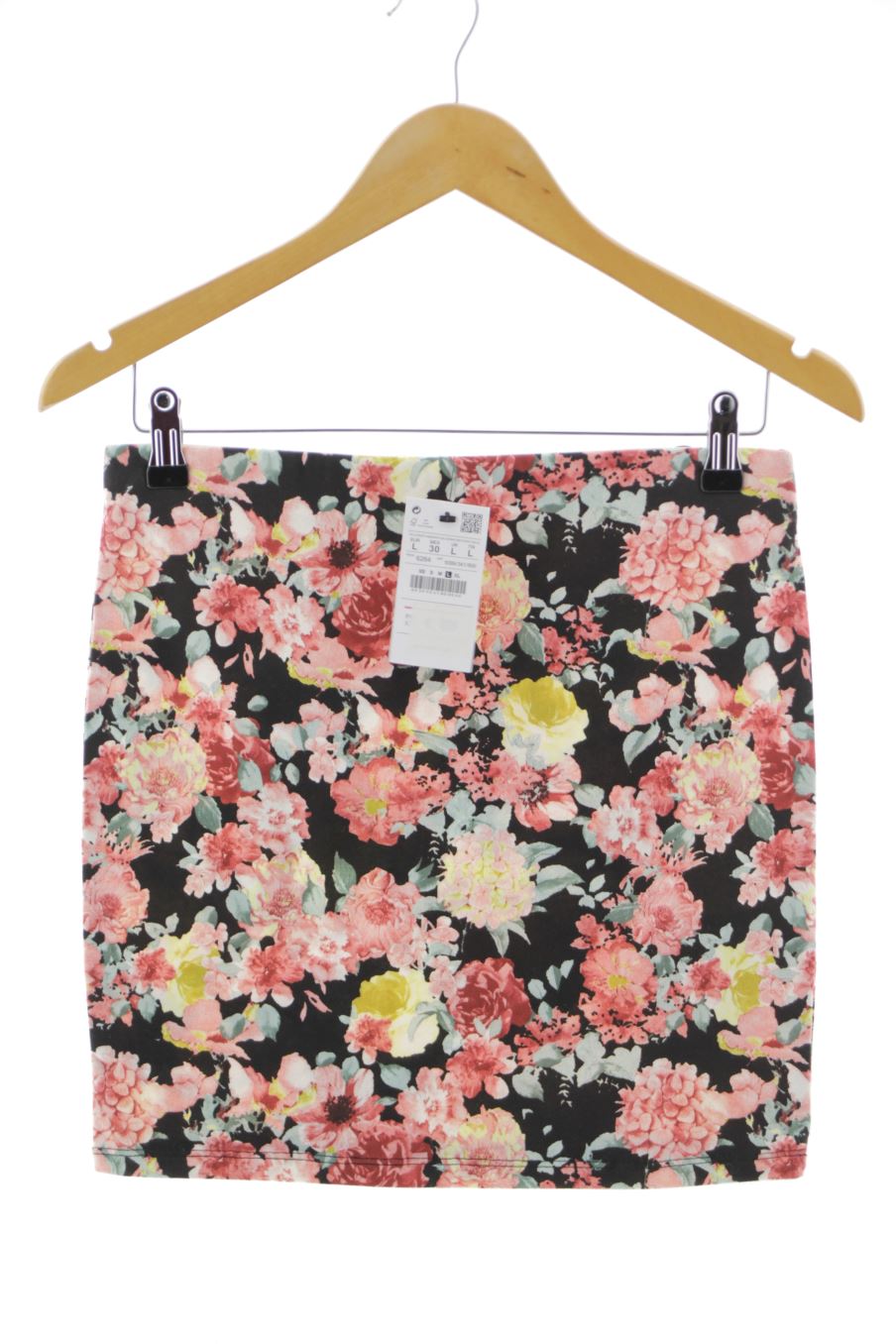 Jupe Pull & Bear de la taille L, de couleur fleurs