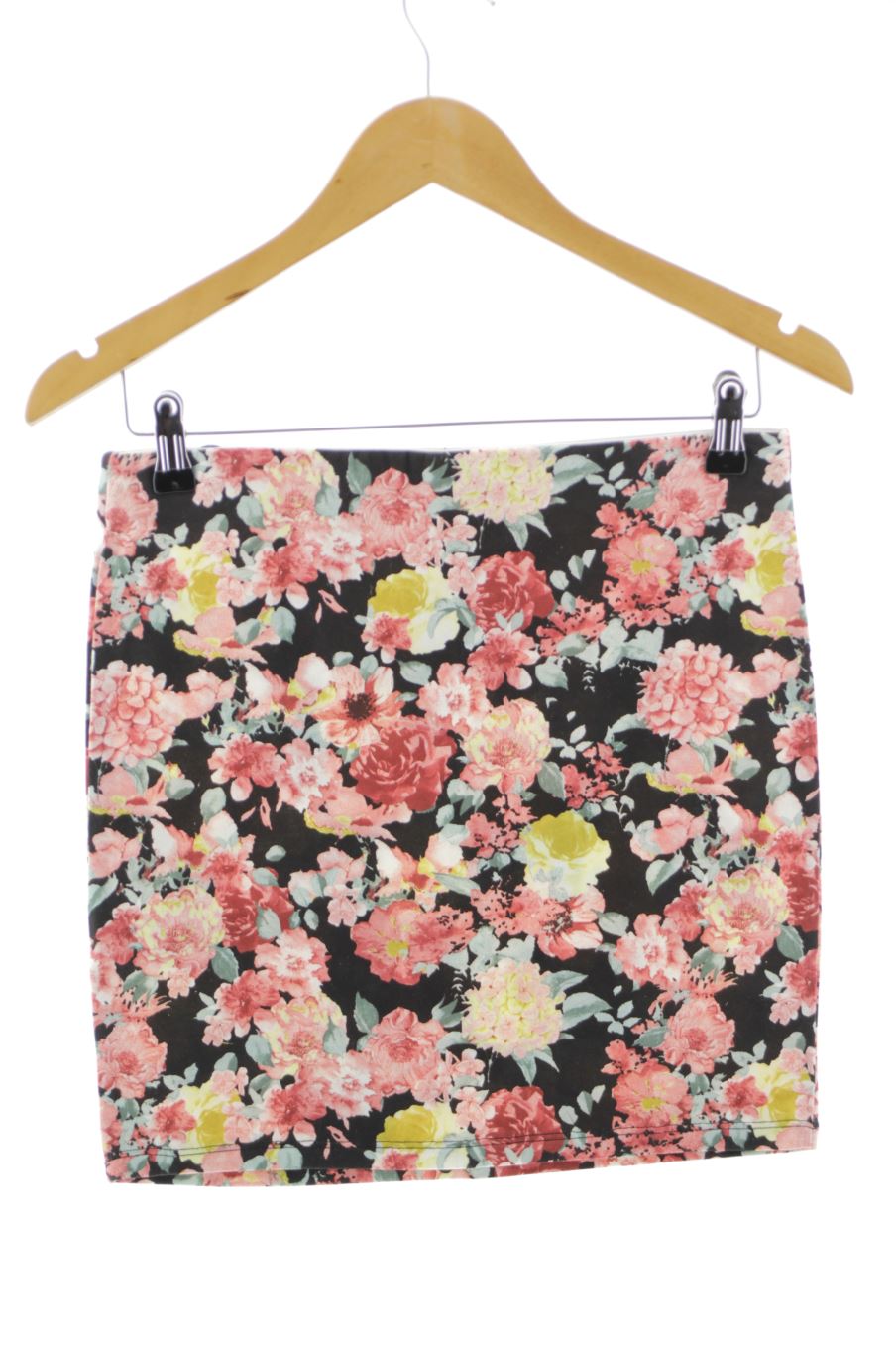 Jupe Pull & Bear de la taille L, de couleur fleurs