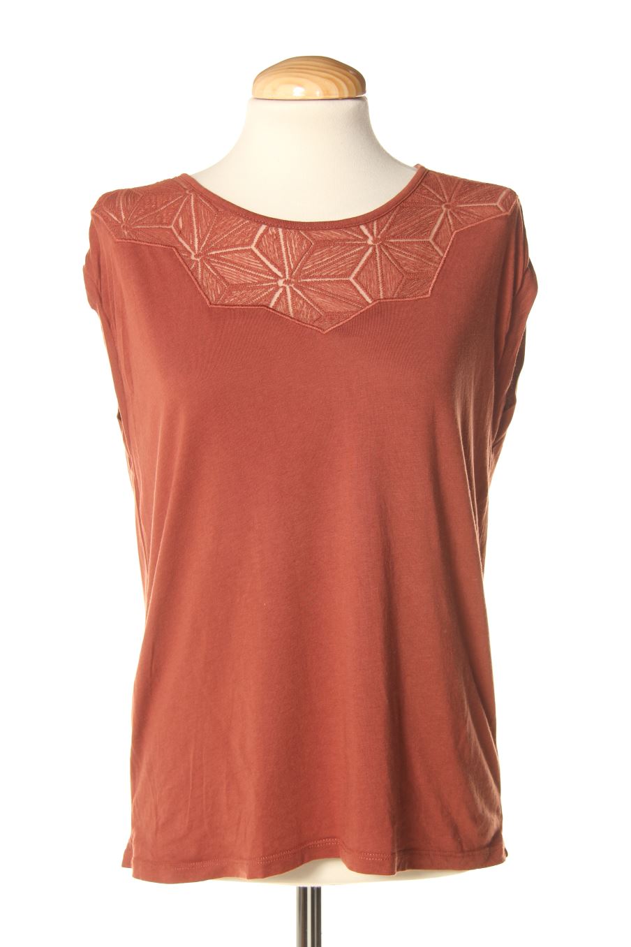 Camiseta de Promod de la talla S, de color marrón