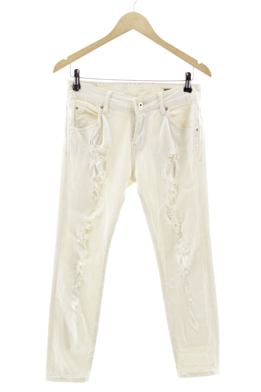 Jeans Mango de la taille 32, de couleur blanc de denim