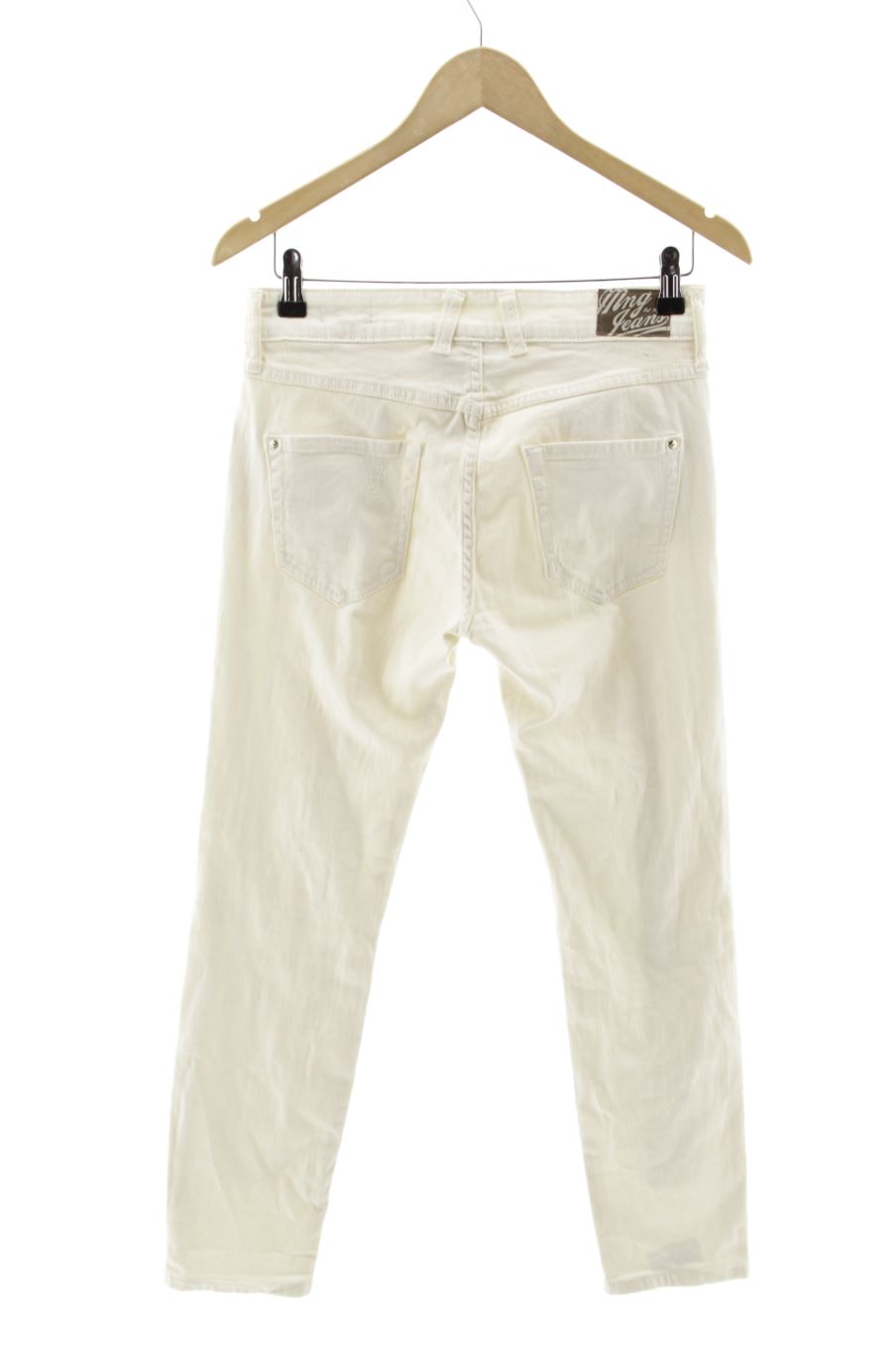 Jeans Mango de la taille 32, de couleur blanc de denim