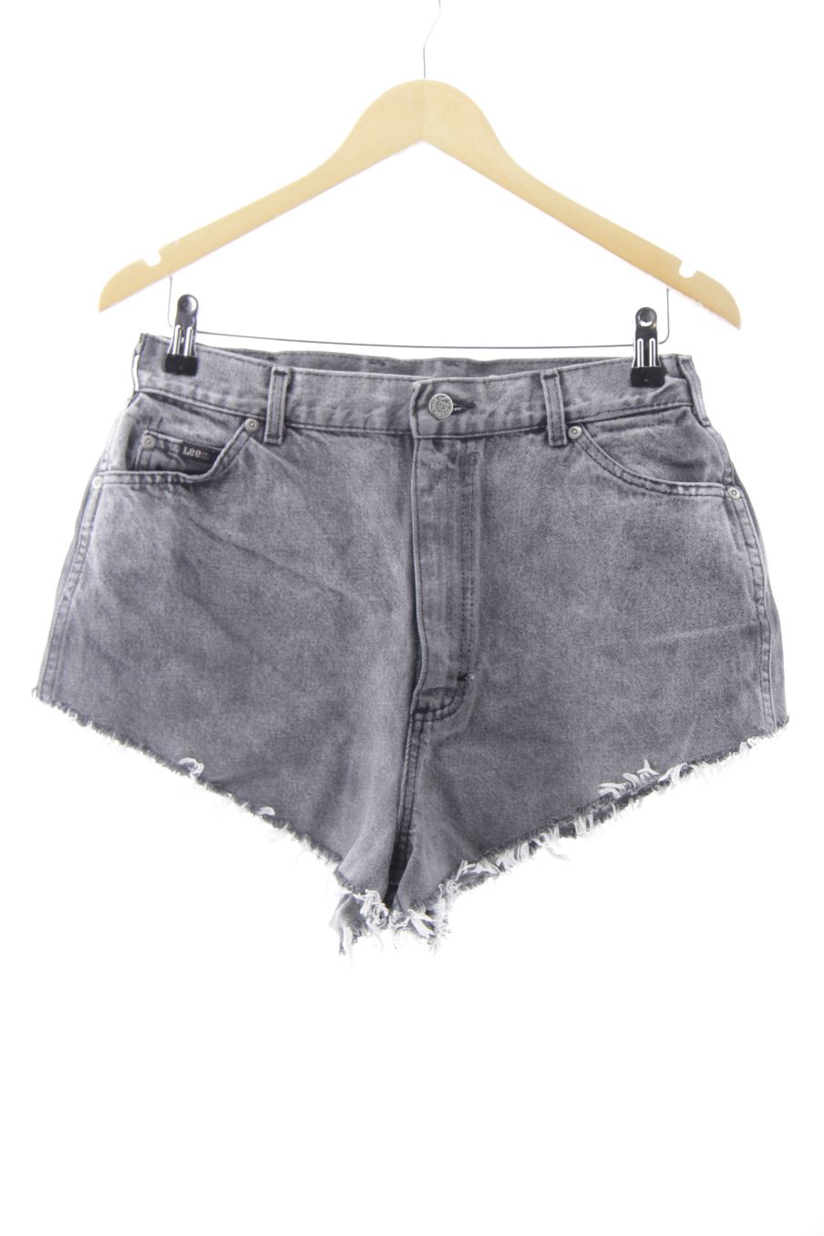 Pantalón corto de Lee de la talla 38, de color negro de ropa vaquera