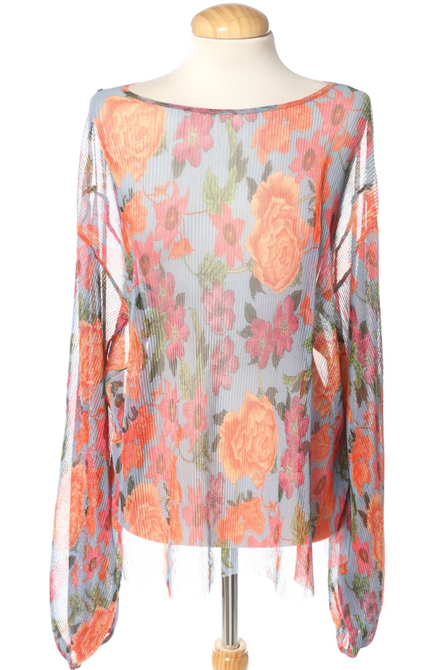 Blouse à manches longues Zara de la taille M, de couleur fleurs