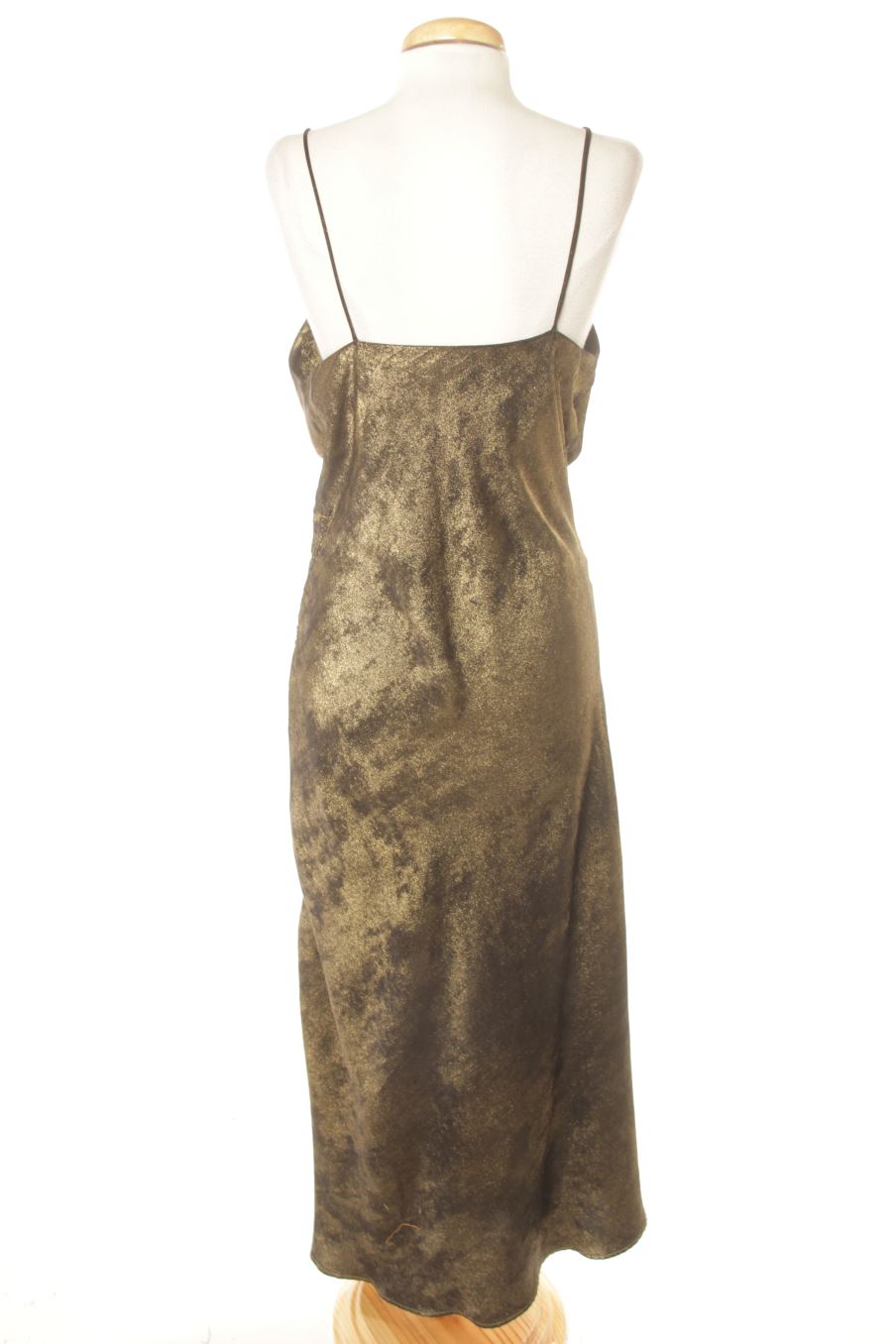 Vestido elegante de Zara de la talla S, de color dorado