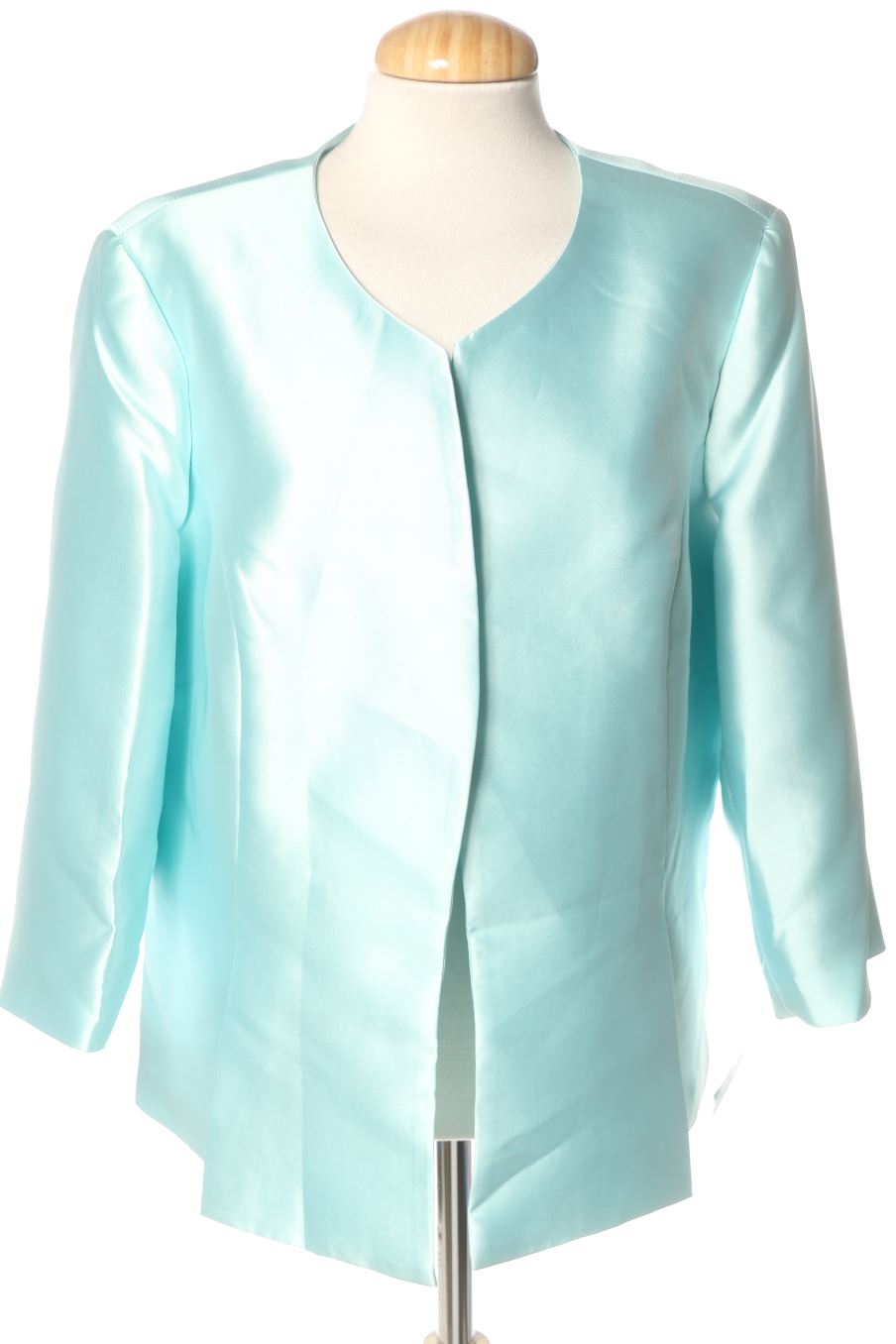 Blazer de Aleco Moda de la talla 52, de color turquesa