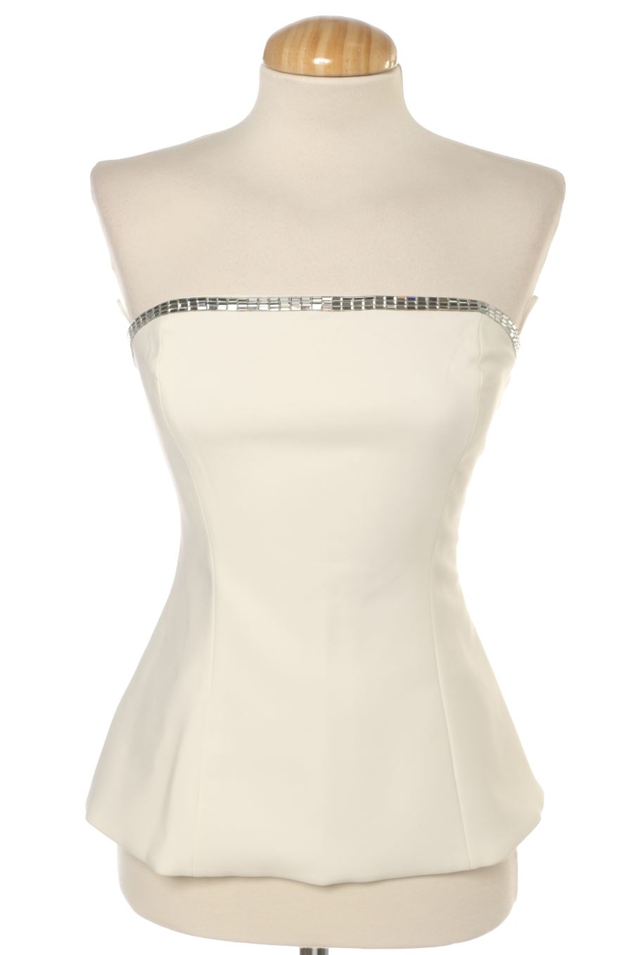 Top Zara de la taille S, de couleur blanc