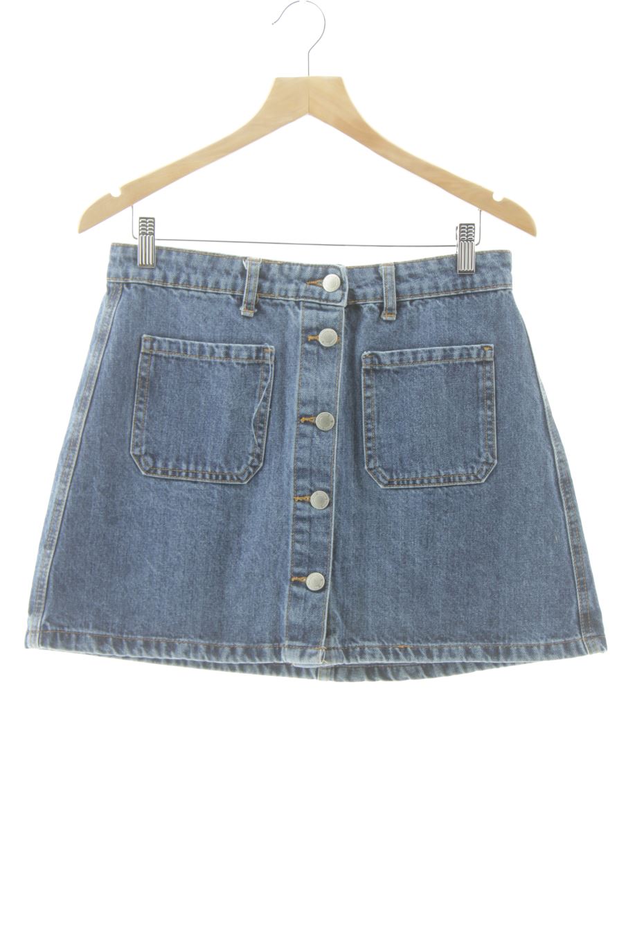 Jupe Bershka de la taille 40, de couleur bleu de denim