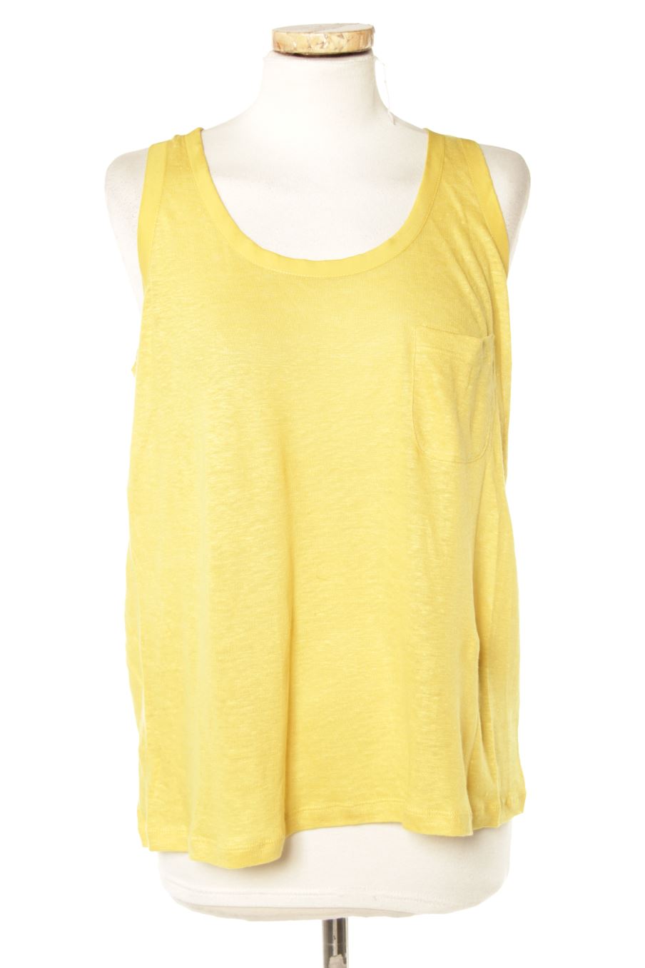 Top Mango de la taille S, de couleur moutarde