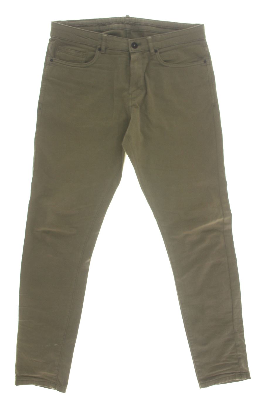 Vaqueros de Zara de la talla 44, de color verde de ropa vaquera