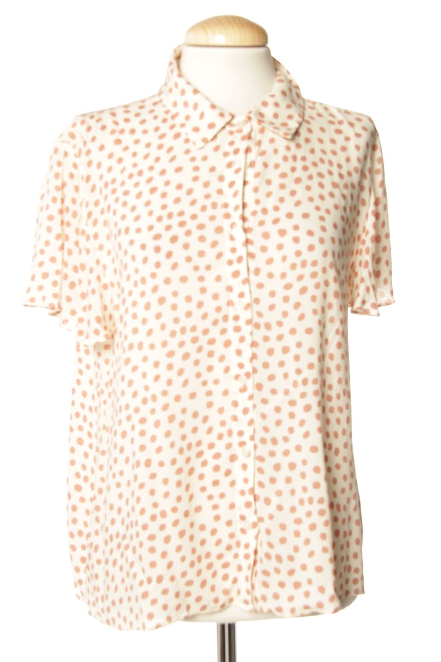 Camisa de Mango de la talla L, de color beige