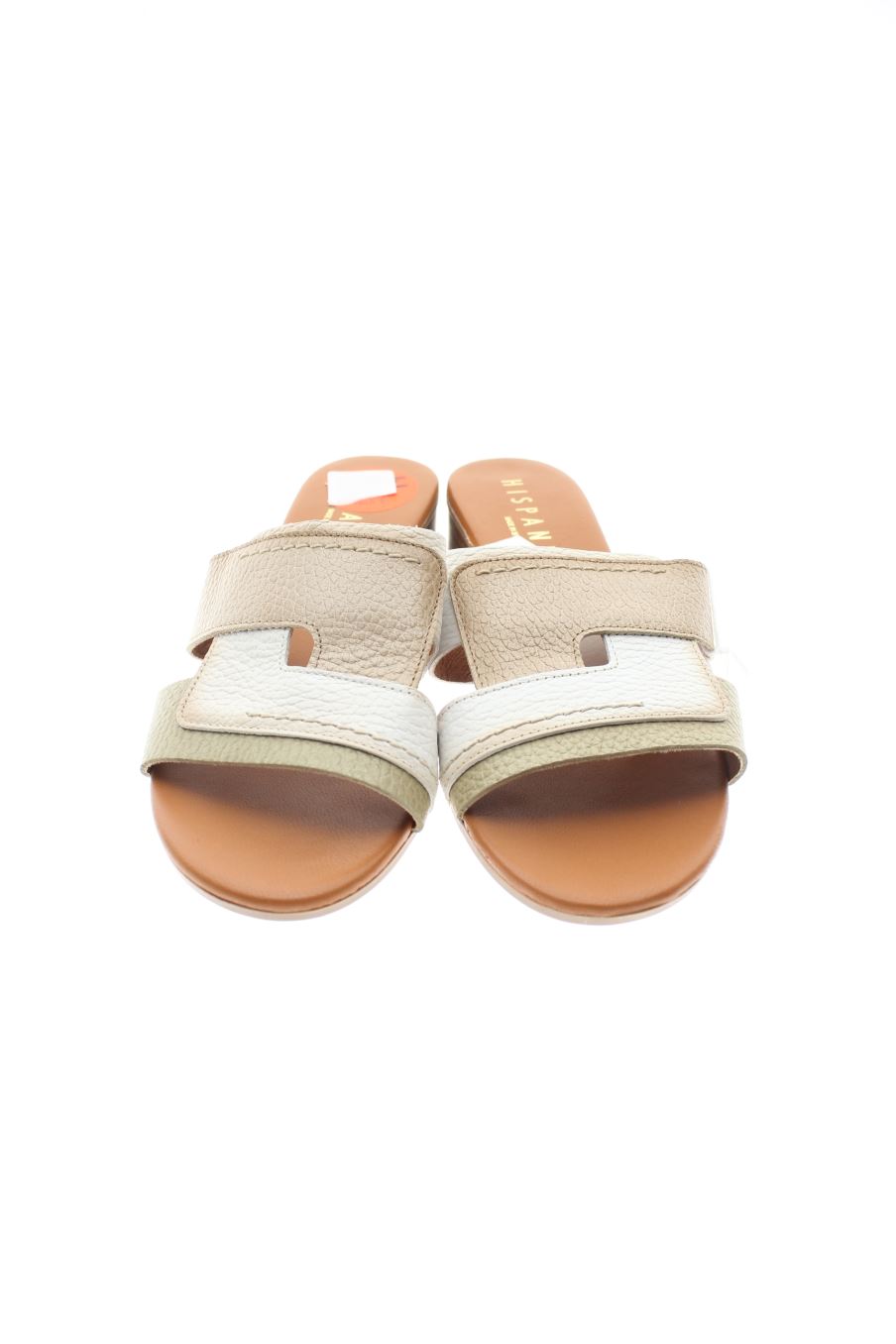 Sandalias tacon de Hispanitas de la talla 36, de color beige de