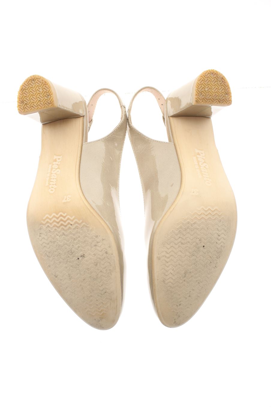Sandalias tacon de PIESANTO de la talla 37, de color marrón de