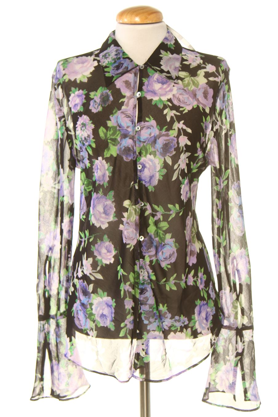 Blouse à manches longues Mango de la taille M, de couleur fleurs
