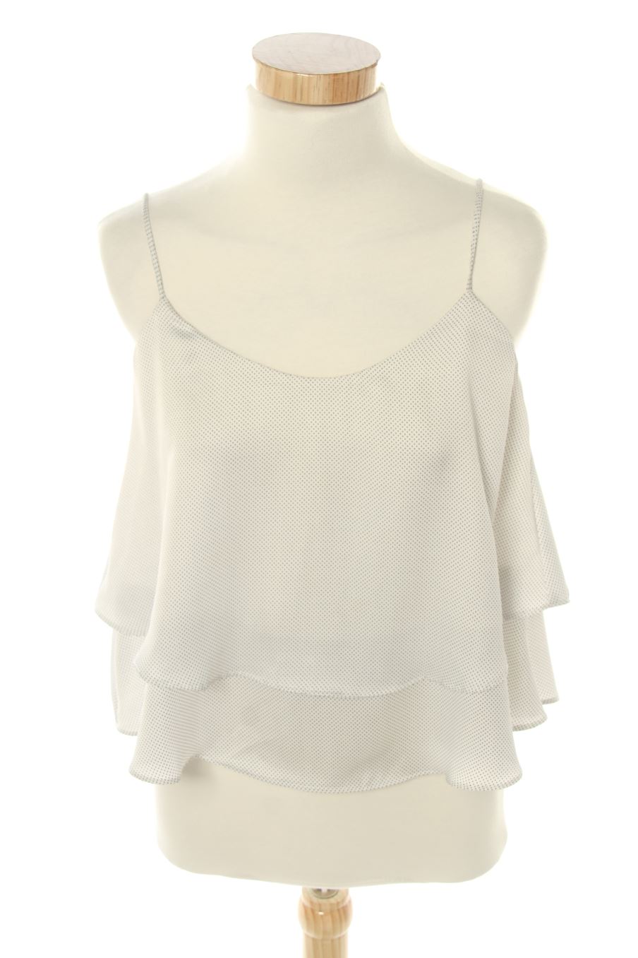 Top de Mango de la talla XS, de color blanco