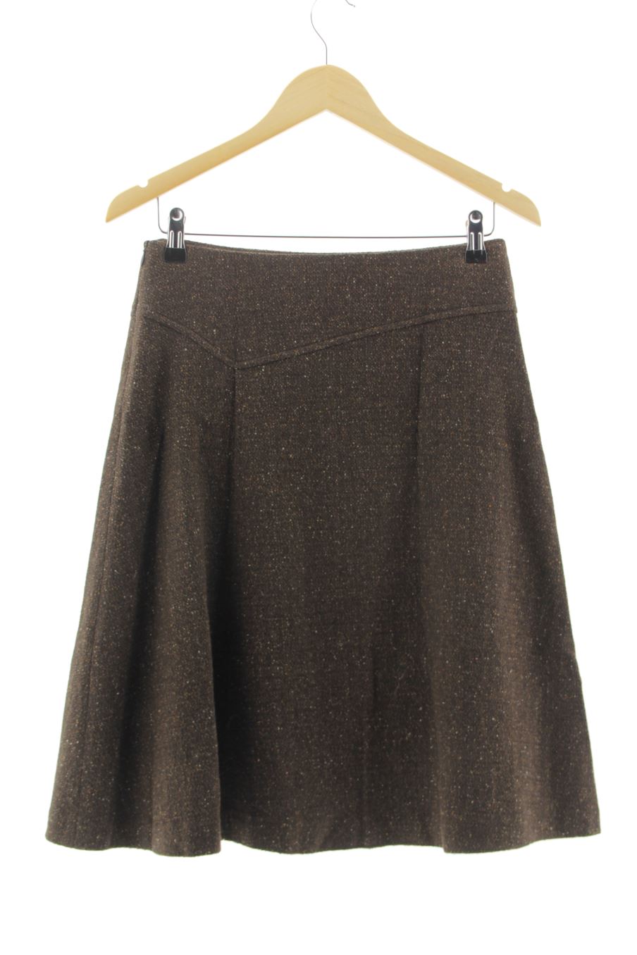 Faldas de Massimo Dutti de la talla 36, de color marrón