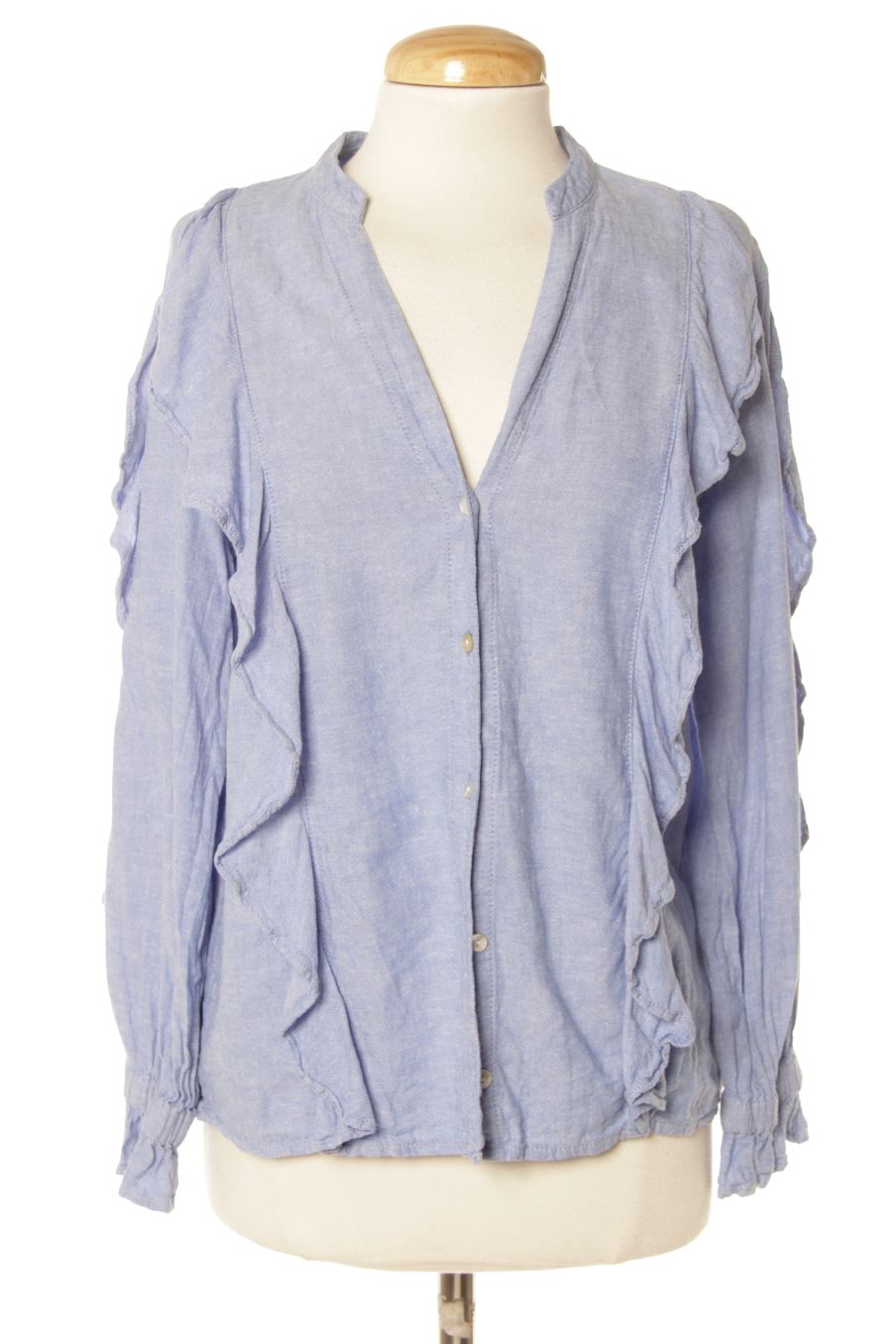Chemise Zara de la taille XS, de couleur bleu